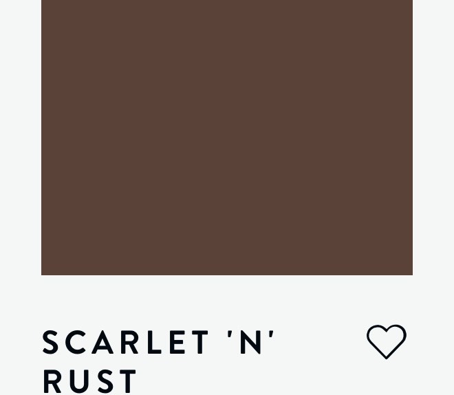 Цвет PAINT & PAPER LIBRARY PARIS SCARLET 'N' RUST 6585