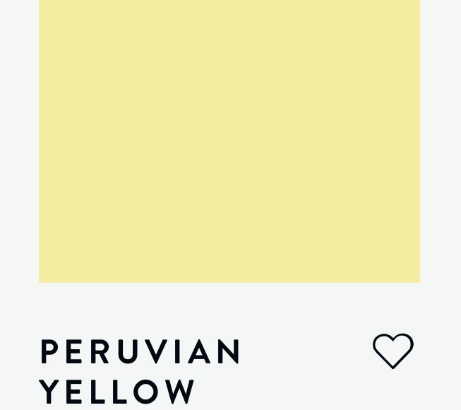 Цвет PAINT & PAPER LIBRARY PARIS PERUVIAN YELLOW 6635
