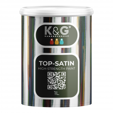 Краска полуматовая высокопрочная акриловая K&G KAMENEVGROUP TOP-SATIN 2091 - фото 6232