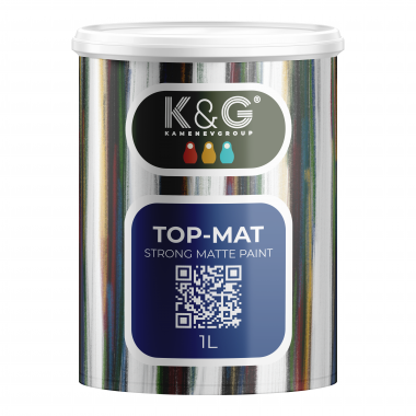 Краска глубокоматовая износостойкая акриловая K&G KAMENEVGROUP TOP-MAT 2095 - фото 6234