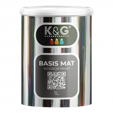 Краска износостойкая матовая акриловая K&G KAMENEVGROUP BASIS MAT 2097 - фото 6238