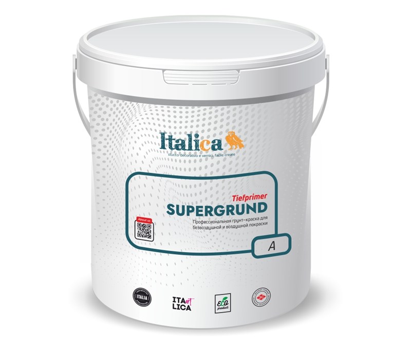Профессиональная грунт-краска  для всех типов нанесения Italica  SUPERGRUND 2235 - фото 6518