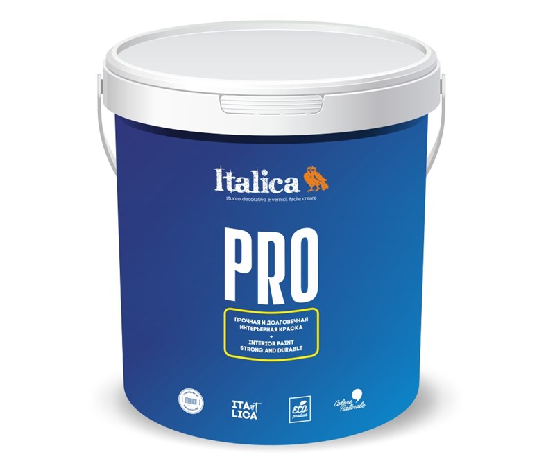 Краска шелковисто-матовая особо стойкая к мытью Italica  PRO  colore naturale 2243 - фото 6534