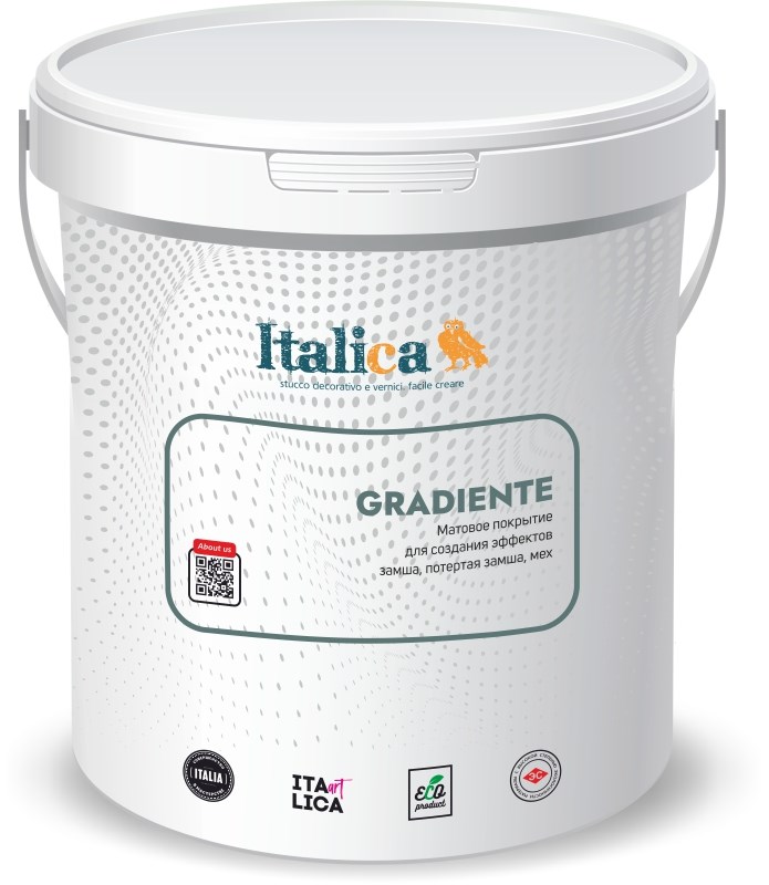 Декоративное покрытие эффект замша, античность, потертая замша Italica GRADIENTE VINTAGE 2189 - фото 7643