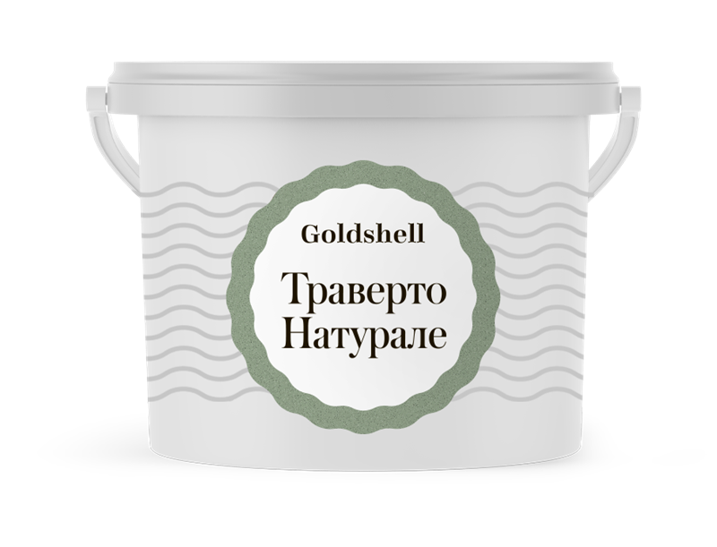 Рельефная штукатурка на основе гашеной извести Goldshell Траверто Натурале 500 - фото 7852