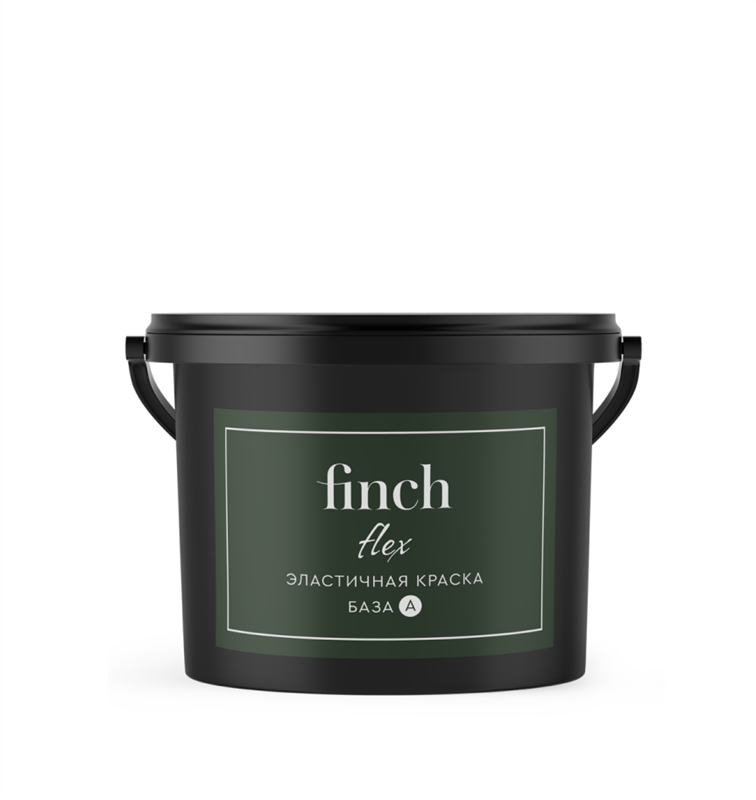 Краска матовая эластичная для фасадных и внутренних работ  finch FLEX 5% блеска 2655