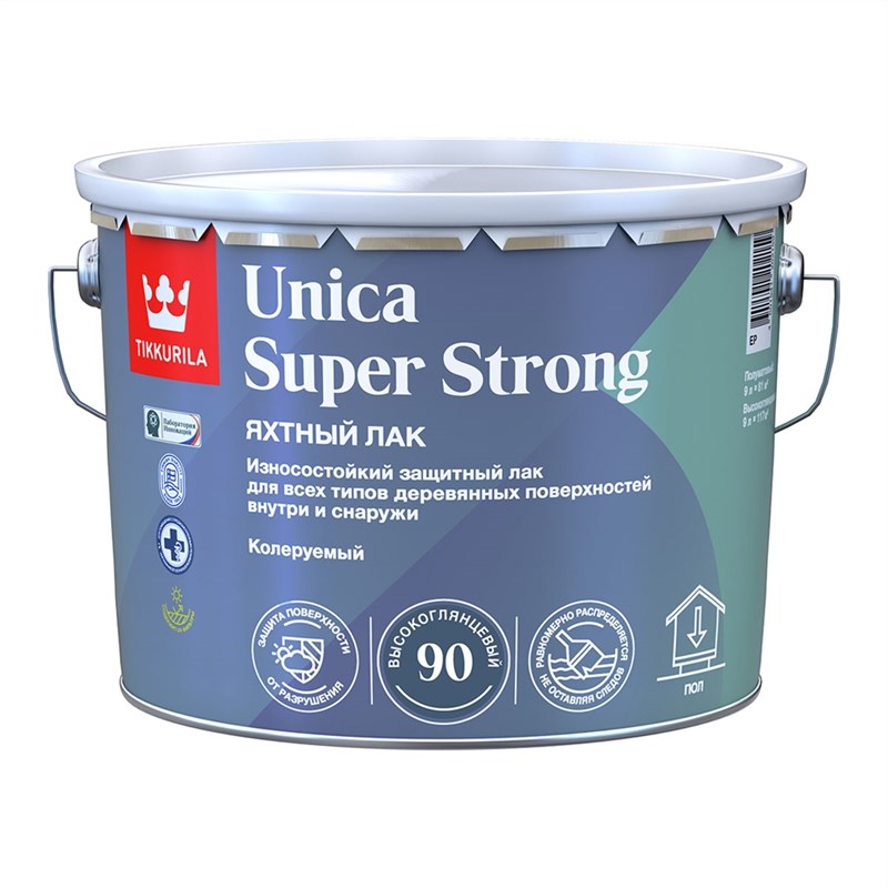 Лак полуматовый яхтный Tikkurila Tikkivala Unica Super Strong 4619