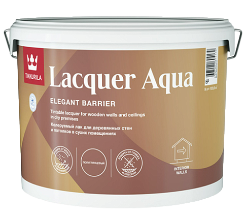 Лак полуглянцевый интерьерный  Tikkurila Tikkivala Lacquer Aqua 4620