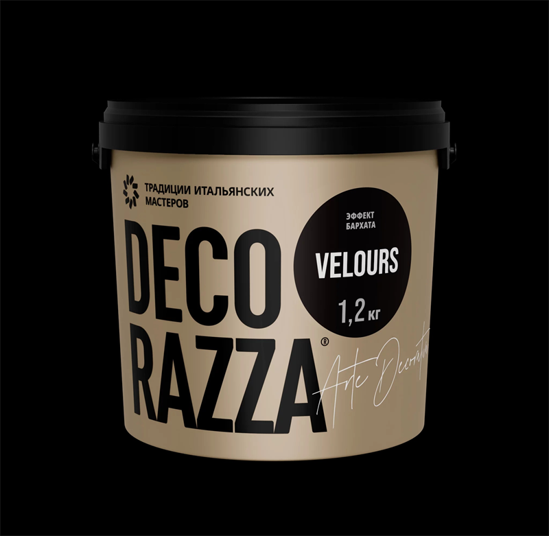 Декоративная краска с текстурой бархата DECORAZZA  Velours 2685