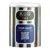 Краска глубокоматовая износостойкая акриловая K&G KAMENEVGROUP TOP-MAT 2095