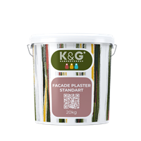 Эластомерная акриловая декоративная штукатурка для наружних работ K&G KAMENEVGROUP FACADE PLASTER 2117