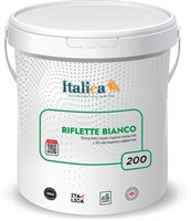 Декоративное покрытие блестящее гладкое с 3D-светящимся эффектом Italica RIFLETTE BIANCO 200 2265