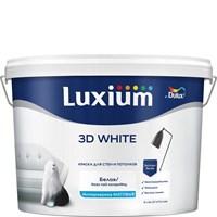 Краска интерьерная матовая для стен и потолков Luxium (Dulux) 3D White 109