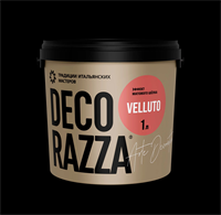 Декоративная краска с эффектом мягкого матового шелка  DECORAZZA Velluto 2681