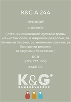 Цвет K&G  A 244 ЛУГОВОЙ 4881